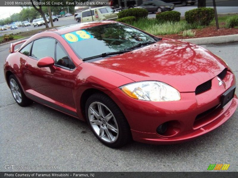 Rave Red / Dark Charcoal 2008 Mitsubishi Eclipse SE Coupe
