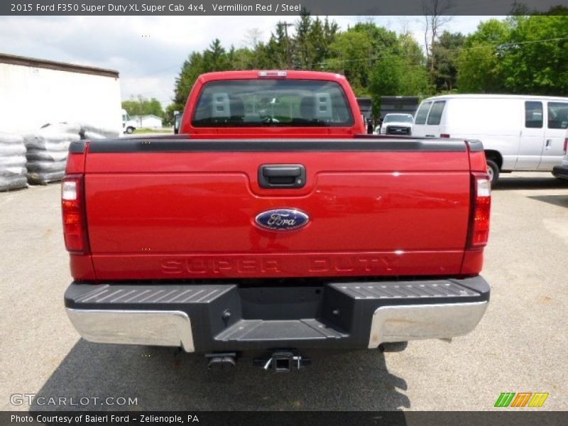 Vermillion Red / Steel 2015 Ford F350 Super Duty XL Super Cab 4x4