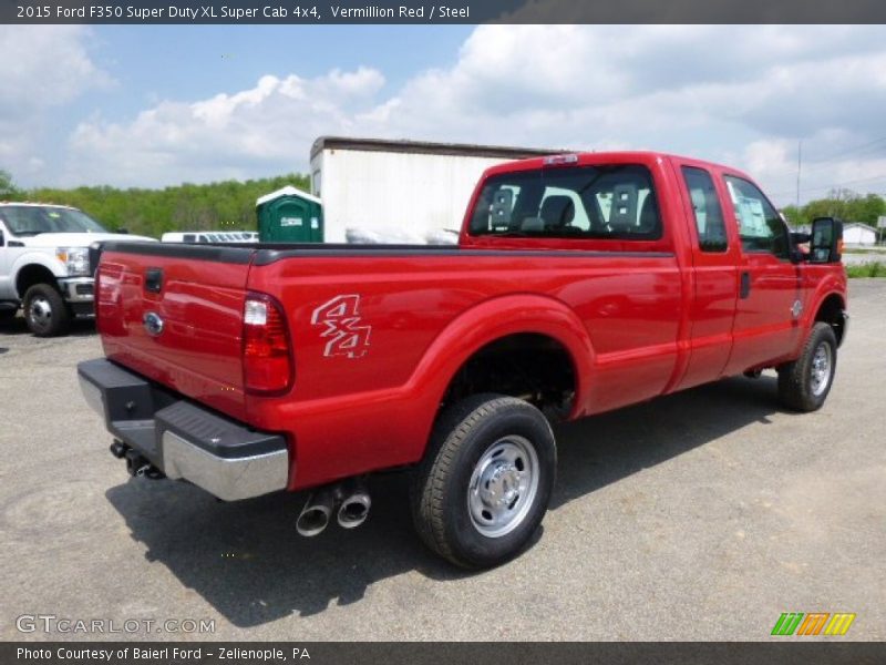 Vermillion Red / Steel 2015 Ford F350 Super Duty XL Super Cab 4x4