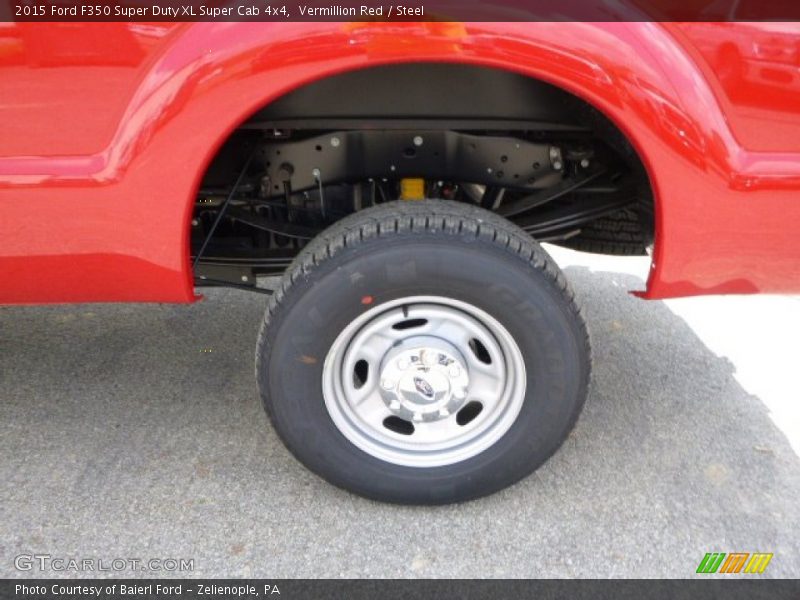Vermillion Red / Steel 2015 Ford F350 Super Duty XL Super Cab 4x4