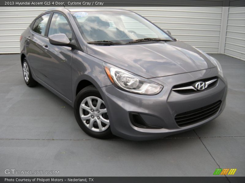 Cyclone Gray / Gray 2013 Hyundai Accent GLS 4 Door