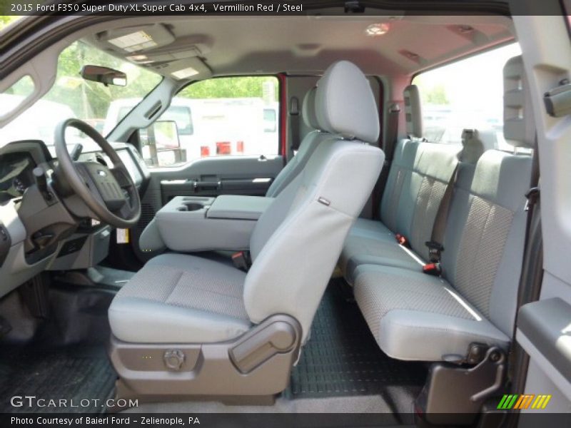 Vermillion Red / Steel 2015 Ford F350 Super Duty XL Super Cab 4x4