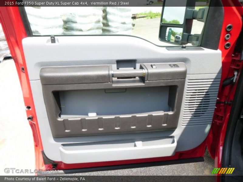 Vermillion Red / Steel 2015 Ford F350 Super Duty XL Super Cab 4x4