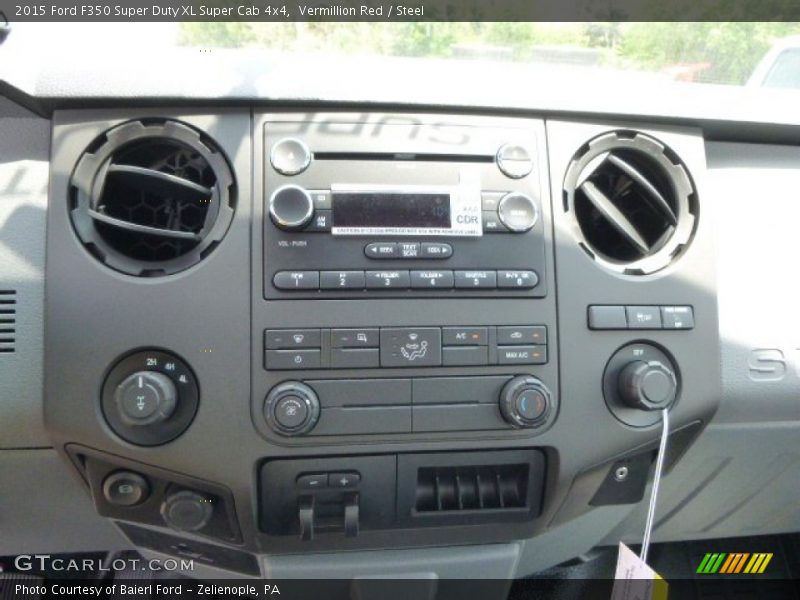 Vermillion Red / Steel 2015 Ford F350 Super Duty XL Super Cab 4x4