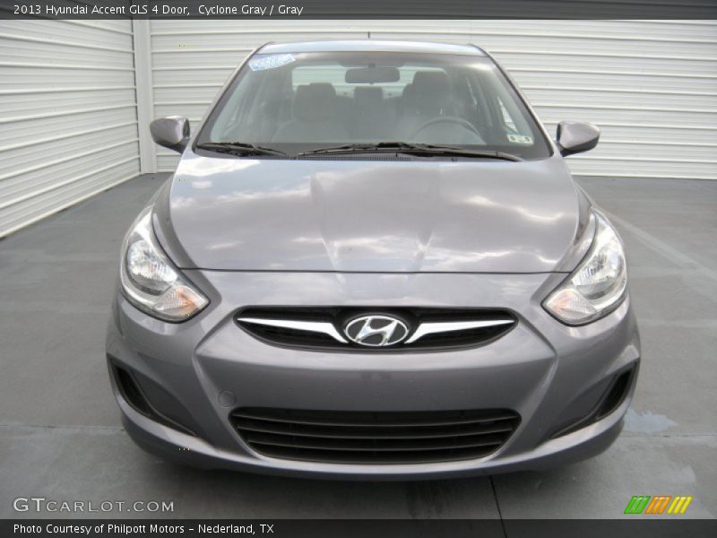 Cyclone Gray / Gray 2013 Hyundai Accent GLS 4 Door