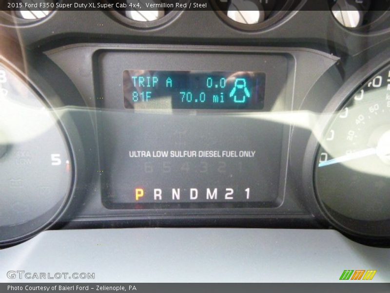 Vermillion Red / Steel 2015 Ford F350 Super Duty XL Super Cab 4x4