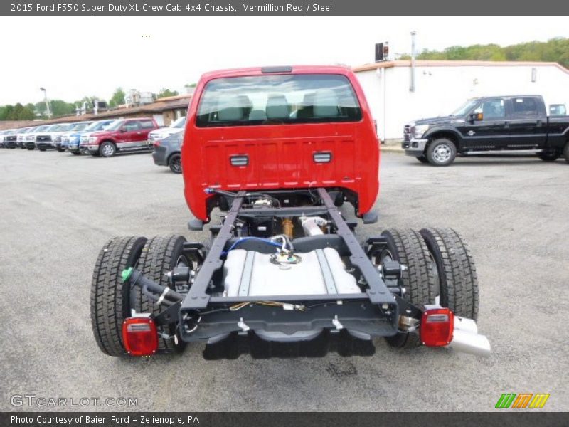 Vermillion Red / Steel 2015 Ford F550 Super Duty XL Crew Cab 4x4 Chassis