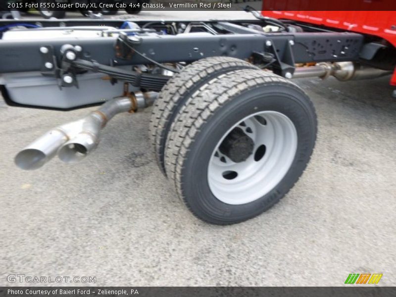 Vermillion Red / Steel 2015 Ford F550 Super Duty XL Crew Cab 4x4 Chassis