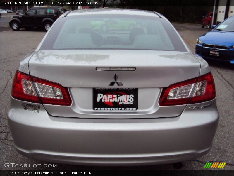 Quick Silver / Medium Gray 2011 Mitsubishi Galant ES