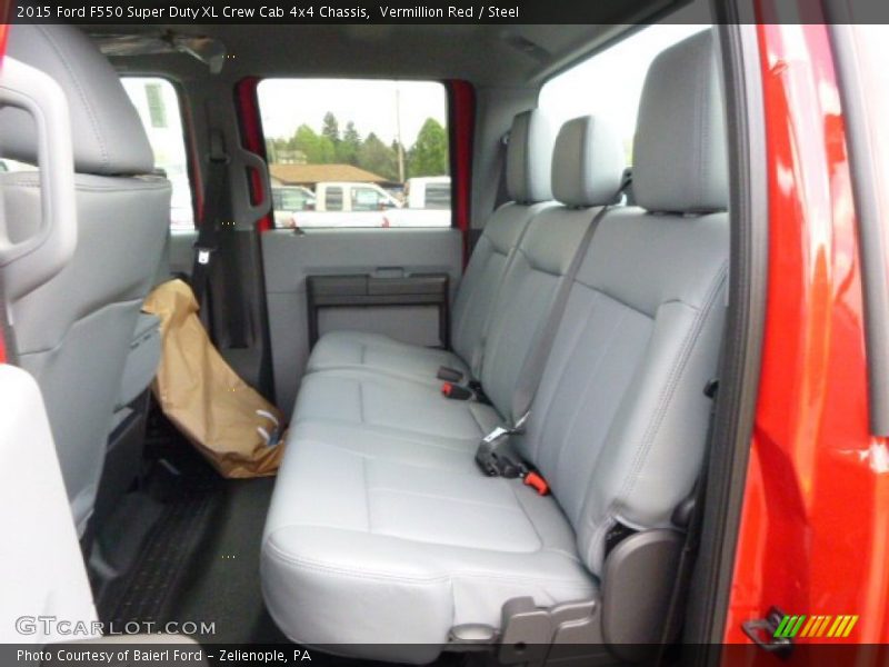 Vermillion Red / Steel 2015 Ford F550 Super Duty XL Crew Cab 4x4 Chassis
