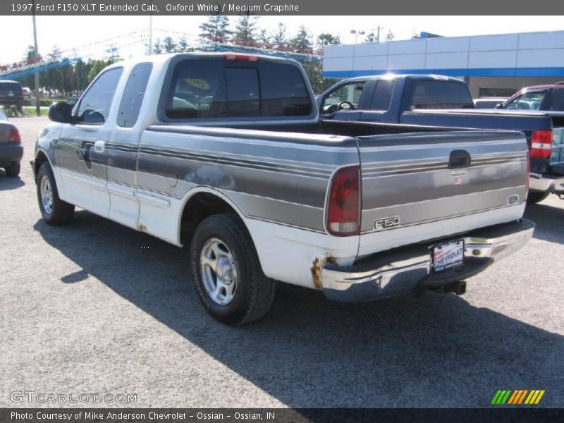 Oxford White / Medium Graphite 1997 Ford F150 XLT Extended Cab