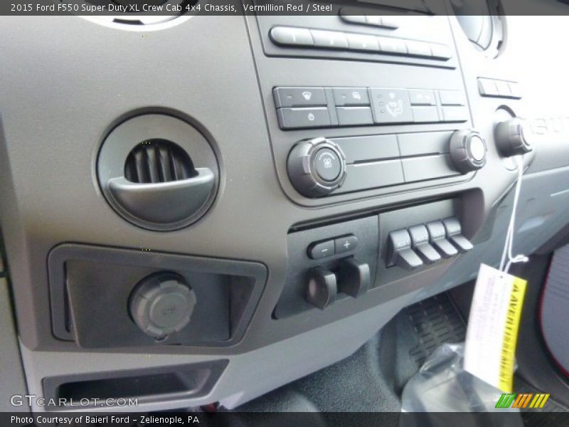 Vermillion Red / Steel 2015 Ford F550 Super Duty XL Crew Cab 4x4 Chassis