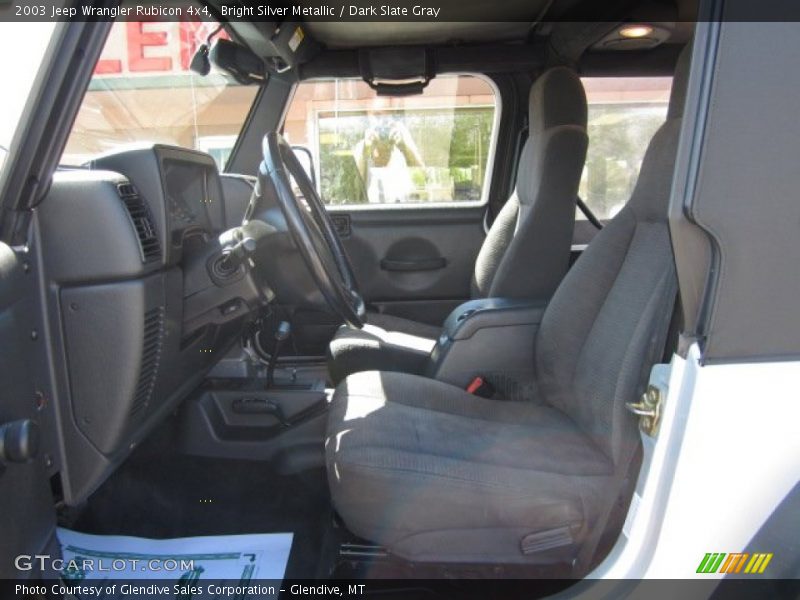 Bright Silver Metallic / Dark Slate Gray 2003 Jeep Wrangler Rubicon 4x4