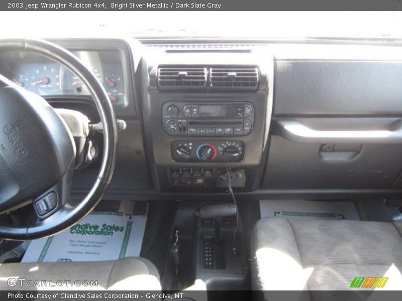 Bright Silver Metallic / Dark Slate Gray 2003 Jeep Wrangler Rubicon 4x4