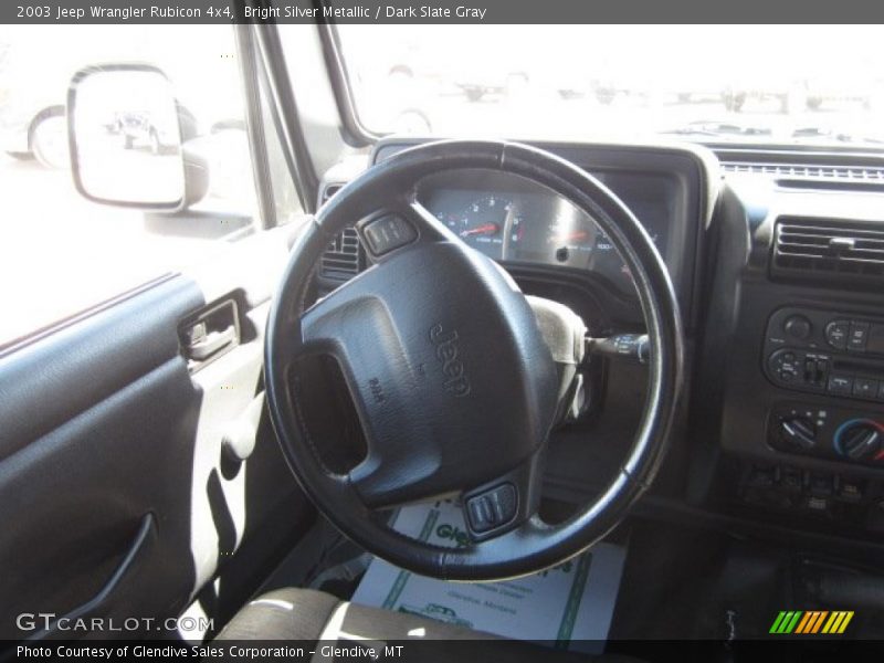 Bright Silver Metallic / Dark Slate Gray 2003 Jeep Wrangler Rubicon 4x4
