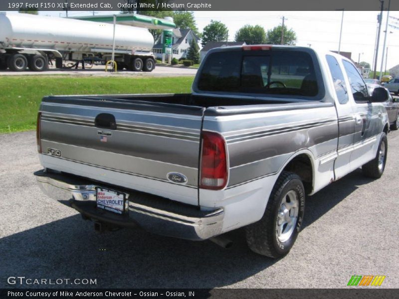 Oxford White / Medium Graphite 1997 Ford F150 XLT Extended Cab