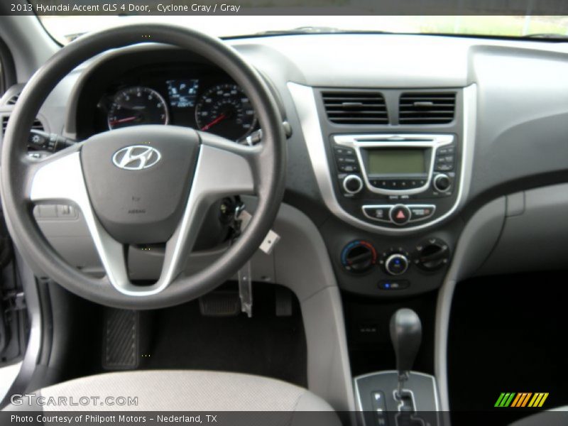 Cyclone Gray / Gray 2013 Hyundai Accent GLS 4 Door