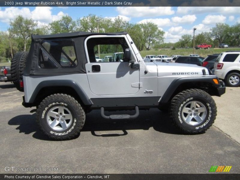Bright Silver Metallic / Dark Slate Gray 2003 Jeep Wrangler Rubicon 4x4