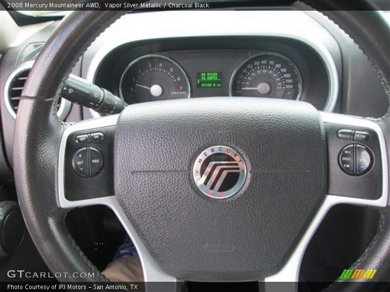 Vapor Silver Metallic / Charcoal Black 2008 Mercury Mountaineer AWD