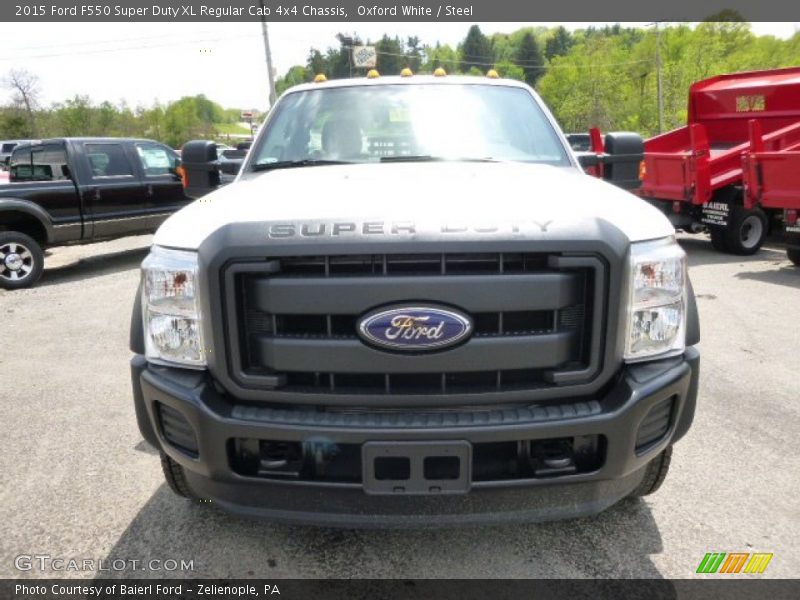 Oxford White / Steel 2015 Ford F550 Super Duty XL Regular Cab 4x4 Chassis
