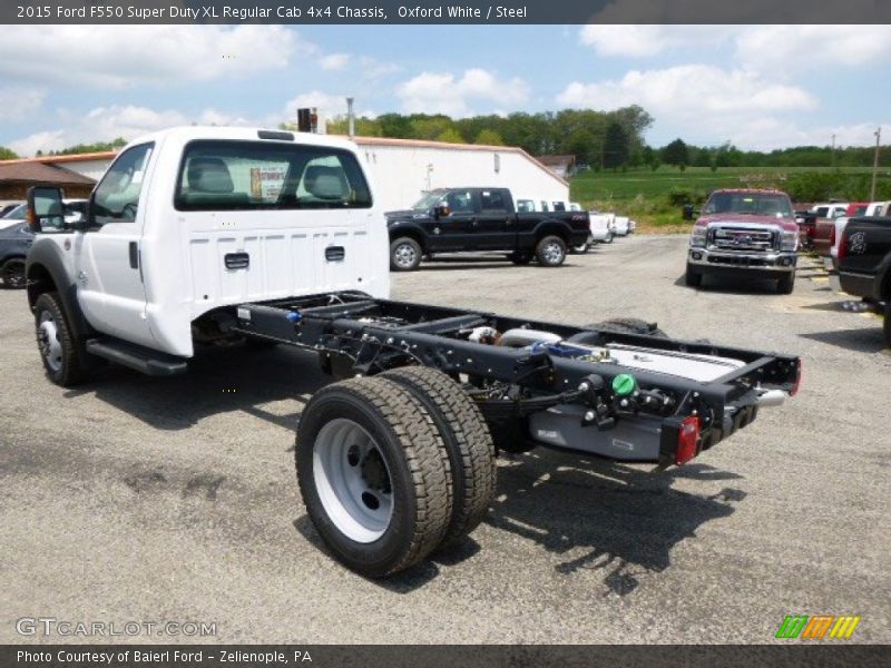 Oxford White / Steel 2015 Ford F550 Super Duty XL Regular Cab 4x4 Chassis