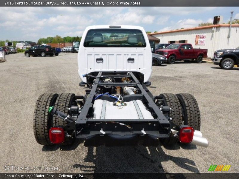 Oxford White / Steel 2015 Ford F550 Super Duty XL Regular Cab 4x4 Chassis