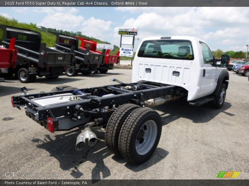 Oxford White / Steel 2015 Ford F550 Super Duty XL Regular Cab 4x4 Chassis