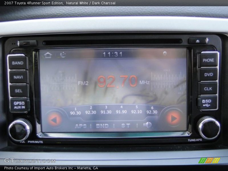 Natural White / Dark Charcoal 2007 Toyota 4Runner Sport Edition