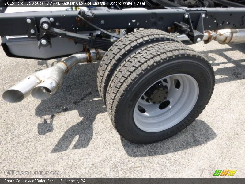 Oxford White / Steel 2015 Ford F550 Super Duty XL Regular Cab 4x4 Chassis
