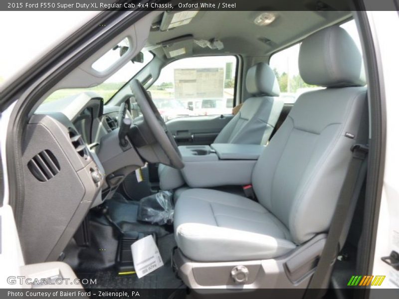 Oxford White / Steel 2015 Ford F550 Super Duty XL Regular Cab 4x4 Chassis