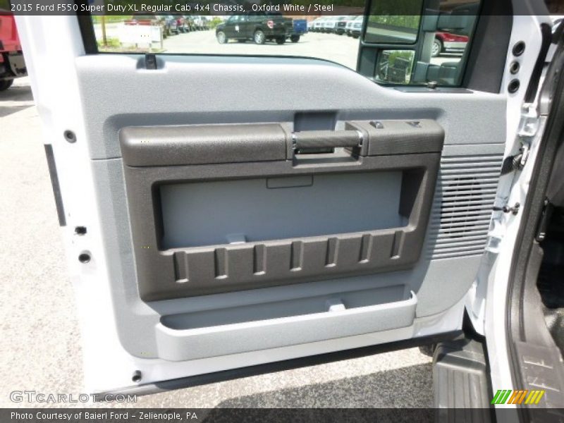 Oxford White / Steel 2015 Ford F550 Super Duty XL Regular Cab 4x4 Chassis