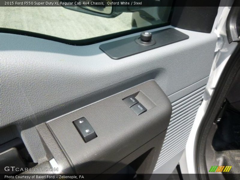 Oxford White / Steel 2015 Ford F550 Super Duty XL Regular Cab 4x4 Chassis