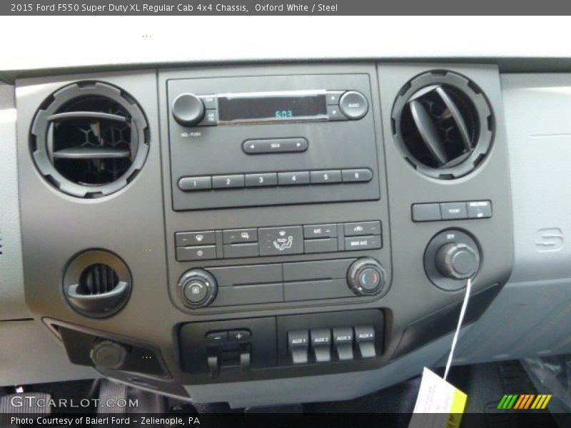 Oxford White / Steel 2015 Ford F550 Super Duty XL Regular Cab 4x4 Chassis