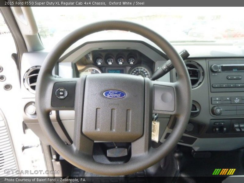 Oxford White / Steel 2015 Ford F550 Super Duty XL Regular Cab 4x4 Chassis