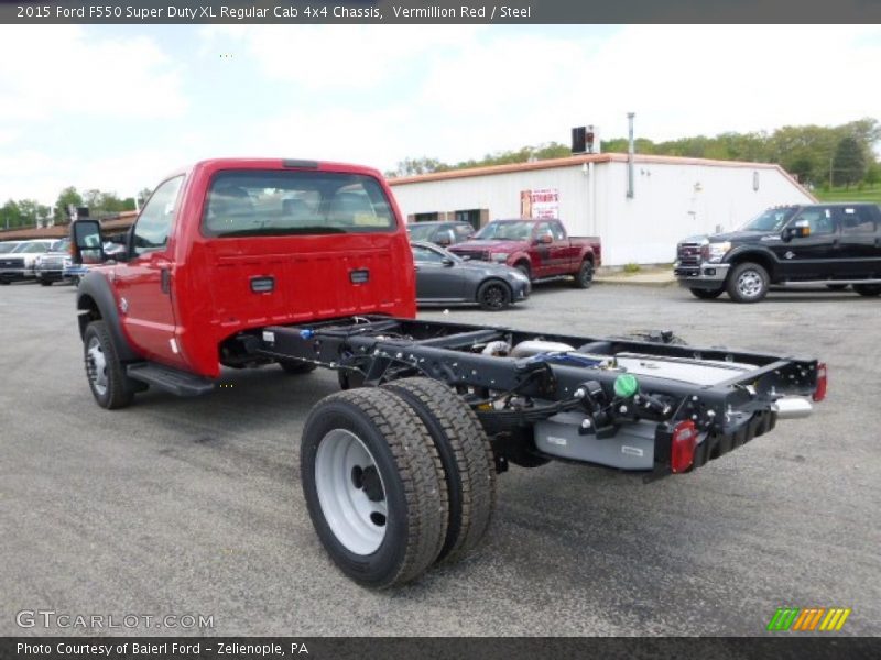  2015 F550 Super Duty XL Regular Cab 4x4 Chassis Vermillion Red