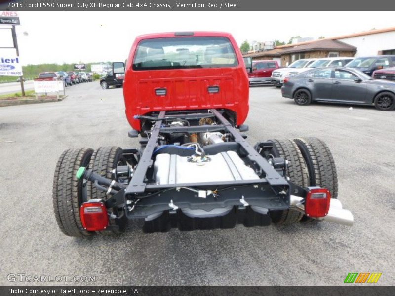 Undercarriage of 2015 F550 Super Duty XL Regular Cab 4x4 Chassis