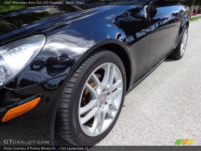 Black / Black 2007 Mercedes-Benz SLK 280 Roadster