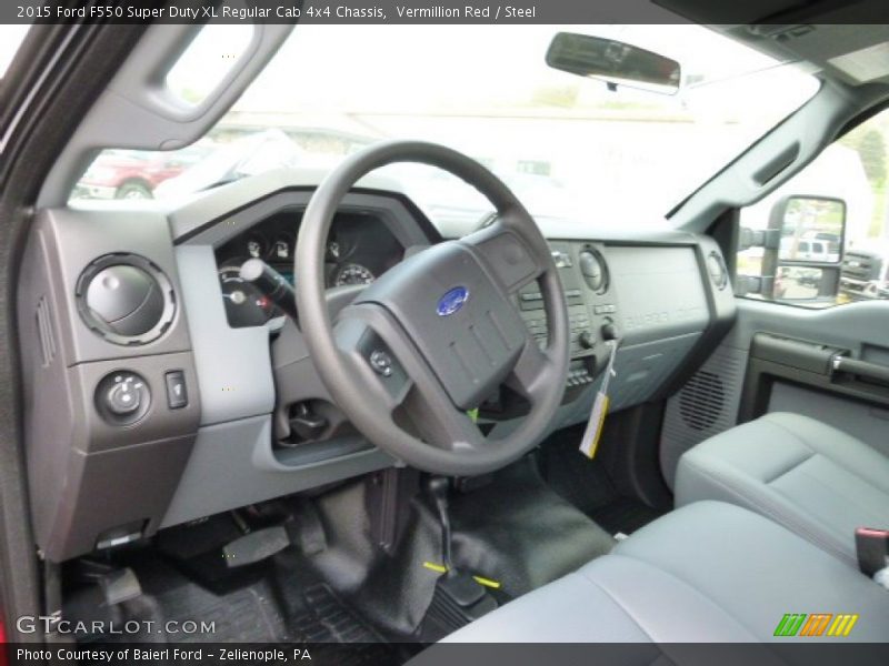 Dashboard of 2015 F550 Super Duty XL Regular Cab 4x4 Chassis