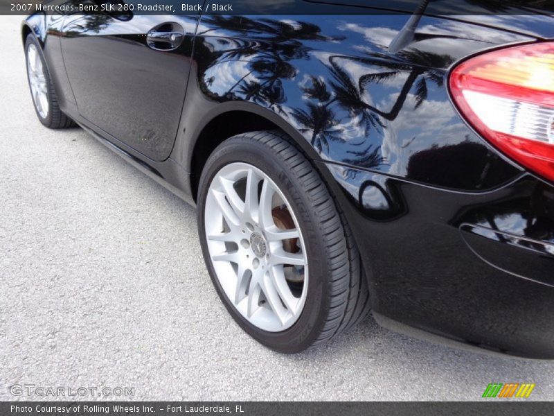 Black / Black 2007 Mercedes-Benz SLK 280 Roadster