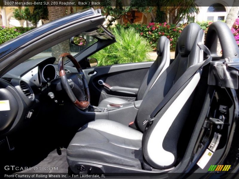 Black / Black 2007 Mercedes-Benz SLK 280 Roadster