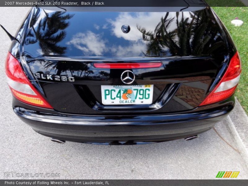 Black / Black 2007 Mercedes-Benz SLK 280 Roadster