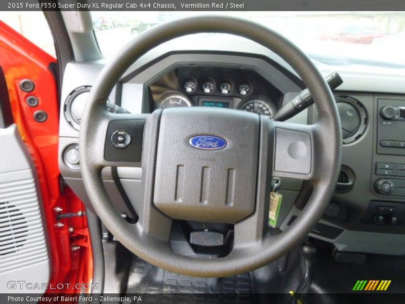  2015 F550 Super Duty XL Regular Cab 4x4 Chassis Steering Wheel