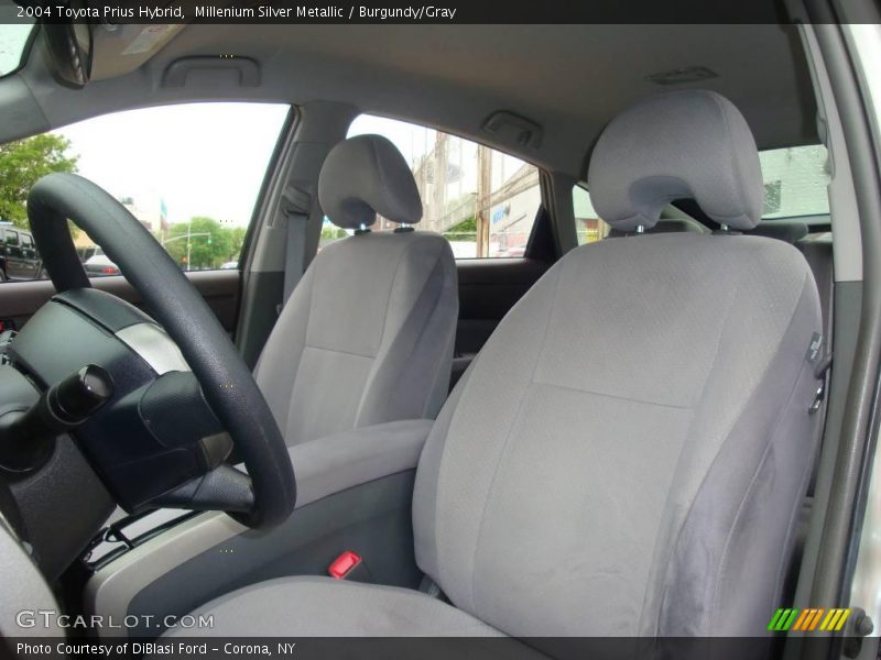 Millenium Silver Metallic / Burgundy/Gray 2004 Toyota Prius Hybrid