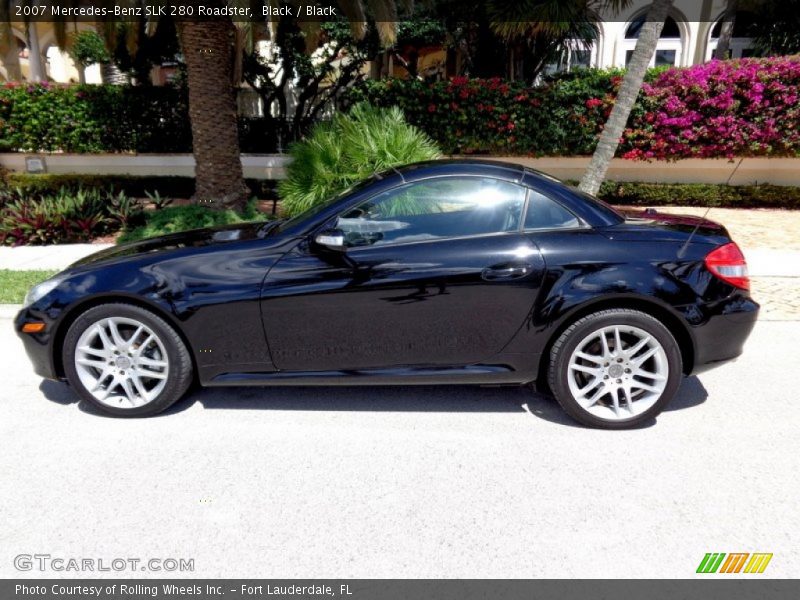 Black / Black 2007 Mercedes-Benz SLK 280 Roadster
