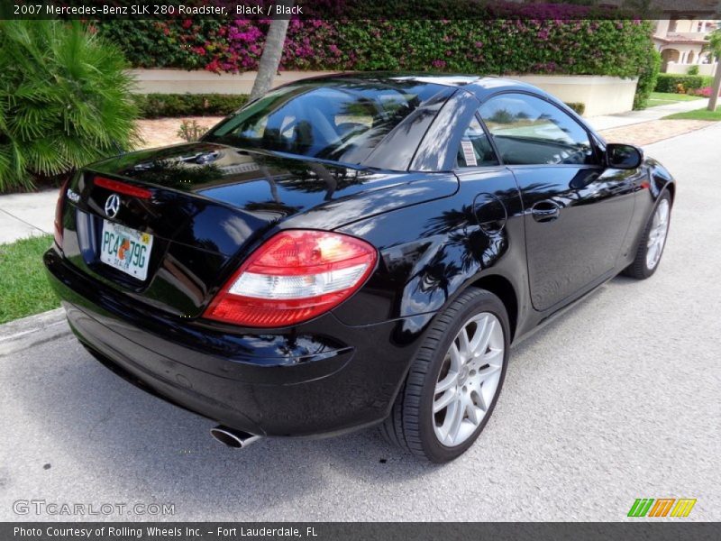 Black / Black 2007 Mercedes-Benz SLK 280 Roadster