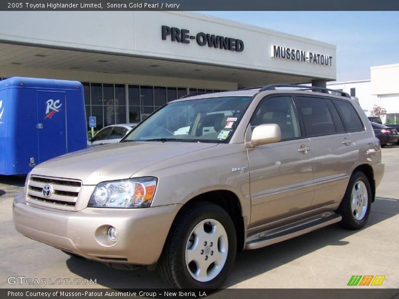 Sonora Gold Pearl / Ivory 2005 Toyota Highlander Limited