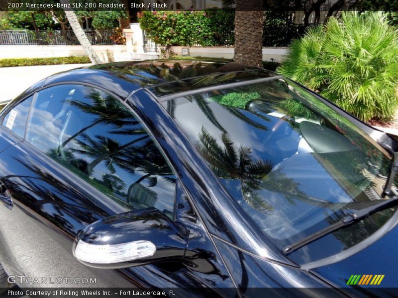 Black / Black 2007 Mercedes-Benz SLK 280 Roadster