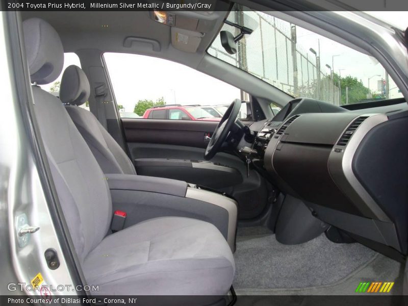 Millenium Silver Metallic / Burgundy/Gray 2004 Toyota Prius Hybrid