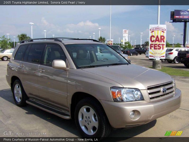 Sonora Gold Pearl / Ivory 2005 Toyota Highlander Limited