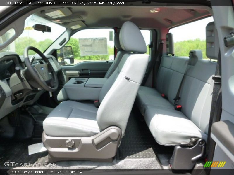 Vermillion Red / Steel 2015 Ford F250 Super Duty XL Super Cab 4x4